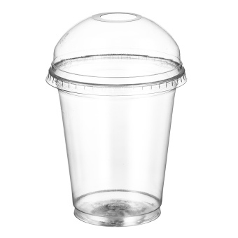 Крышка купольная с отверстием для пластикового прозрачного стакана 300мл/1000шт