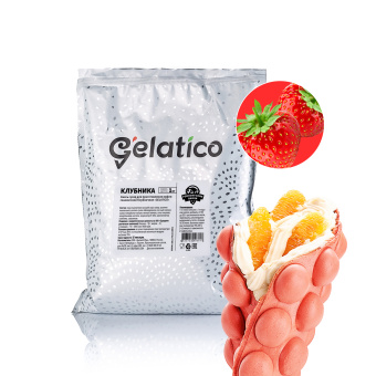 Смесь для приготовления гонконгских вафель "Клубника", 1кг